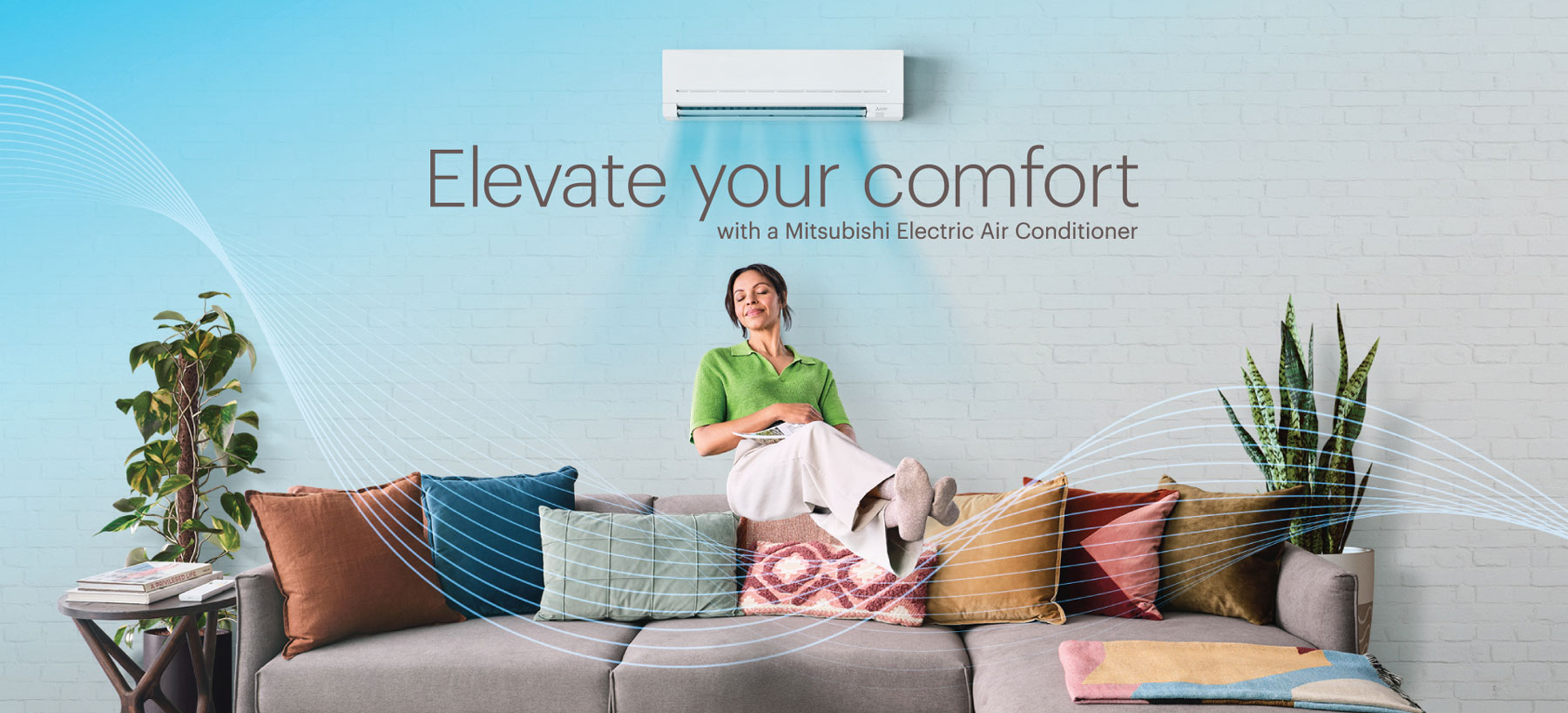 Mitsubishi Electric MZ-AP Series wall mounted split system reverse cycle air conditioners, 2.0 to 9.0 kW. Buy from All Cool Sales, Brisbane.