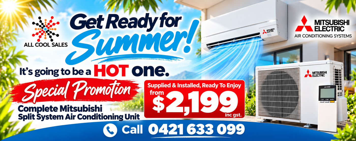 Mitsubishi Electric MZ-AP Series wall mounted split system reverse cycle air conditioners, 2.0 to 9.0 kW. Buy from All Cool Sales, Brendale, Brisbane.
