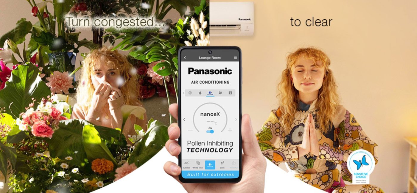 Panasonic Air Conditioning Pollen Inhibiting Technology built for extremes. Buy Panasonic Air Conditioners from All Cool Sales, Brisbane.