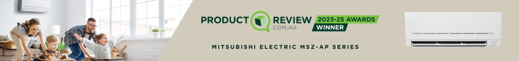 Mitsubishi Electric MSZ-AP Series Air Conditioner Product Review Winner 2025-2026. Buy from All Cool Sales.